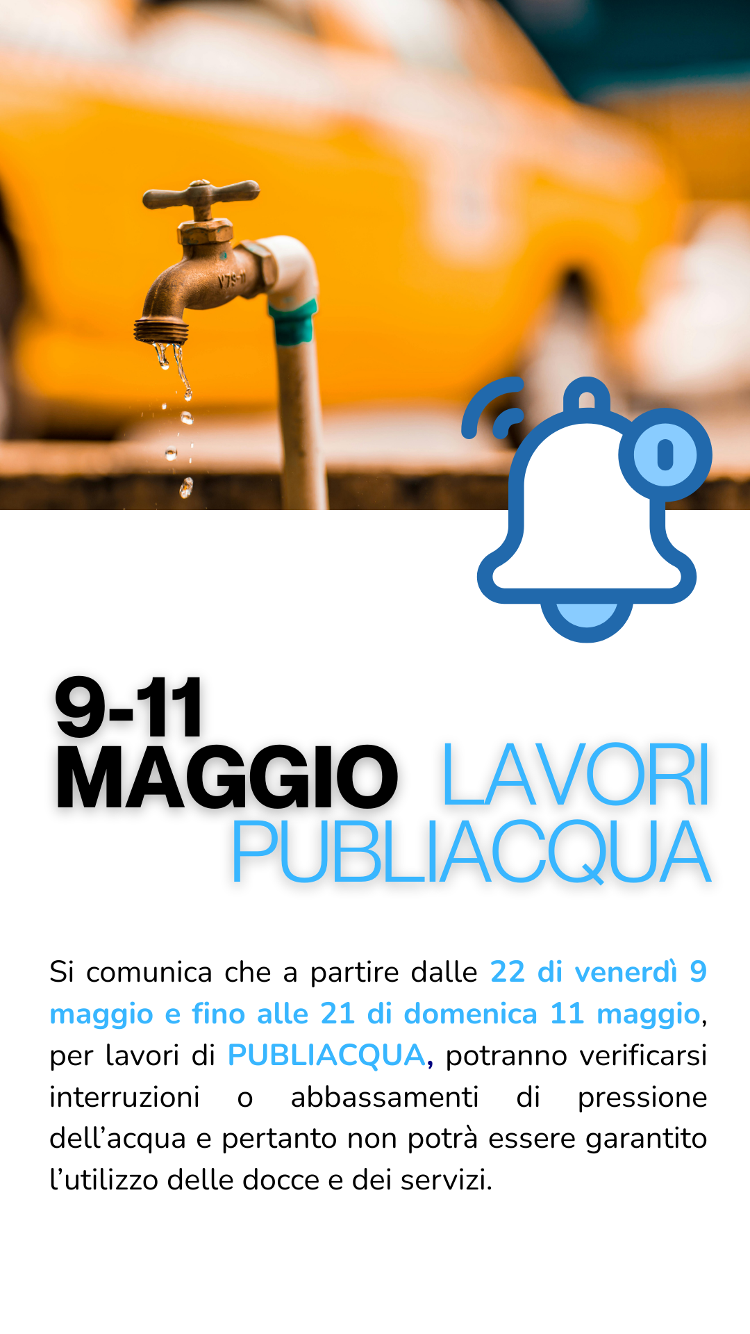 Lavori Publiacqua  9 - 11 maggio (La tua storia)